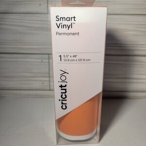 NEW Cricut Joy Smart Vinyl Permanent – Orange – 5.5” x 48” (1 Roll)